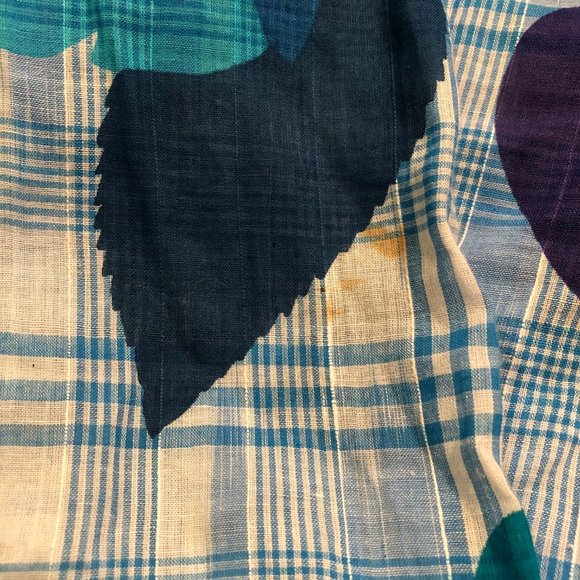 MISSONI BLUE WHITE LONG SLEEVE BLOUSE SZ L* - Picture 6 of 6